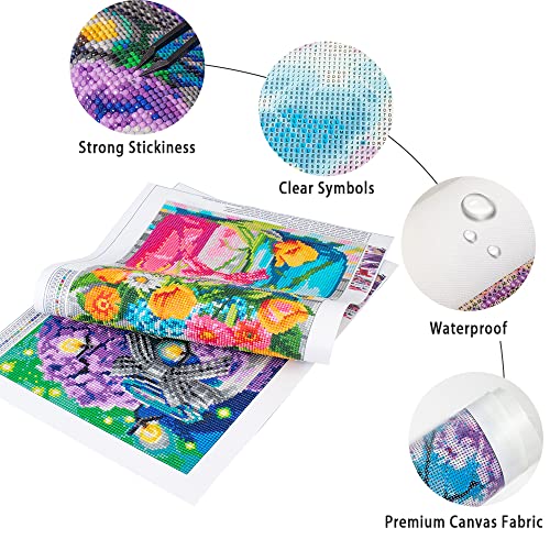 DCIDBEI Pintura de diamantes 5D 4 Unidades 30x40 cm Cuadros Manualidades 5D Paisajes de Mar Punto Diamante Puesta sol Paisaje Diamond Painting kit Completo Puzzle Diamantes Arte Diamante kit Imágenes