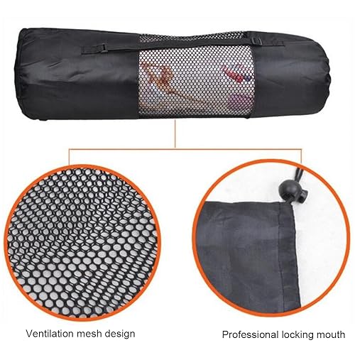 DDKY 1 Artículo 90 * 30 CM Bolsa para Esterilla de Yoga, Bolsa para Esterilla de Gimnasia y Pilates, Bolsa de Transporte Funcional para esterillas de Yoga