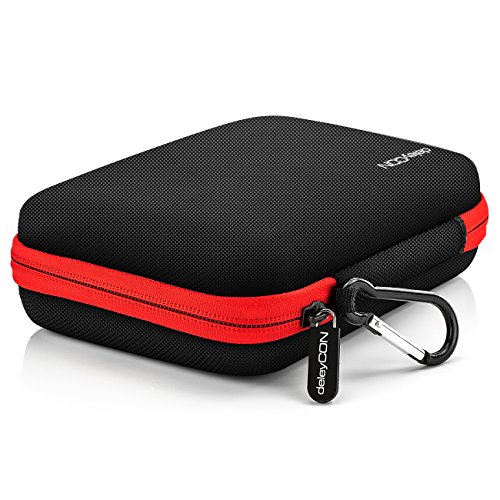 deleyCON Navi Case Funda para Dispositivos de Navegación de hasta 6 &" 6,2" Pulgadas (17 x 12 x 4,5 cm) - Sólida - Un Compartimiento Interior - Rojo