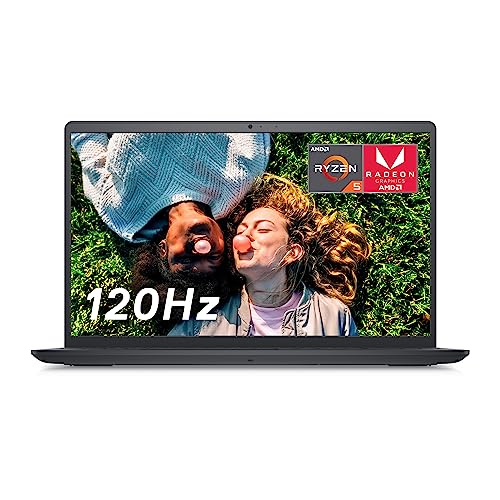 Dell Inspiron 3525 Laptop - 15.6-Inch FHD (1920x1080) 120Hz Display, AMD Ryzen 5 5500U Processor, 8GB DDR4 RAM, 512GB SSD, Intel Wi-Fi 6, Windows 11 Home - Carbon Black