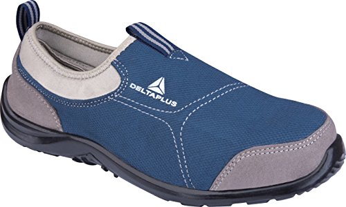 Delta plus calzado - Zapato poliester algodón suela poliuretano talla 43 gris azul