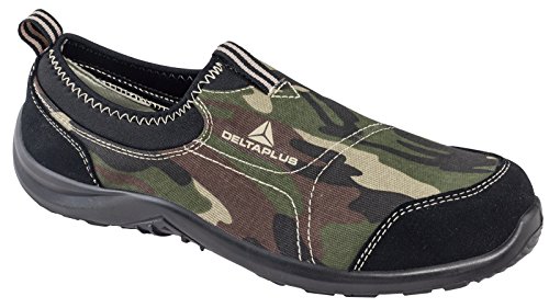 Delta Plus MIAMISPKA44 Zapatos Bajo Poliéster Algodón - S1P Src, Kaki, Talla 44