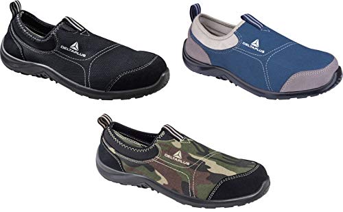 Delta Plus MIAMISPKA44 Zapatos Bajo Poliéster Algodón - S1P Src, Kaki, Talla 44