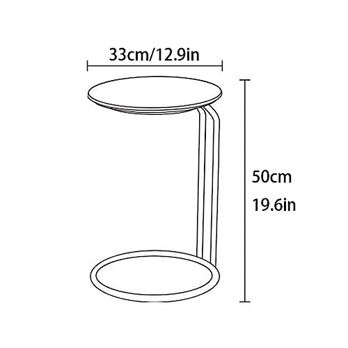 DEMYA Mesa Auxiliar Moderna Mesa Auxiliar Sencilla, Mesa de Centro, sofá, Armario Lateral, balcón, pequeño Escritorio Redondo, mesita de Noche, Bandeja de TV, Mesa, Muebles nórdicos Mesas de Centro