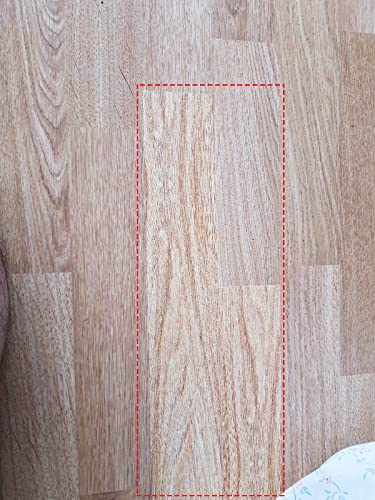 Deolven Vinilo Adhesivo Muebles, Cinta Impermeable de Chapa Madera Canto para Reparación de Pisos, Encimera, Rodapies, Puertas, Paredes(Textura de Roble Oro 5,7cm x 4,57m)