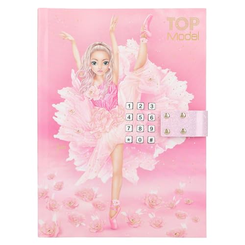 Depesche 12712 TOPModel Ballet - Agenda con código numérico y Sonido, Libro con 80 páginas rayadas e ilustradas a Todo Color