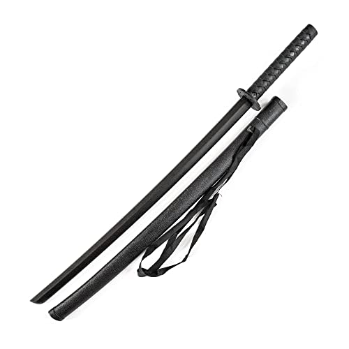 DEPICE Bokken - Set de plástico Duro Saya, 101 cm, 600 g, Iaido, Aikido, Bokuto, Color Negro