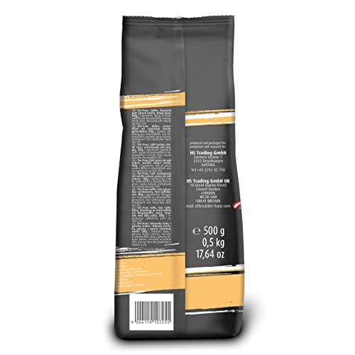 Der-Franz Café, Aromatizados con Vainilla, Café mezcla de Arábica y Robusta granos enteros, 3 x 500 g