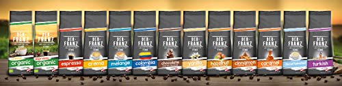 Der-Franz Café, Aromatizados con Vainilla, Café mezcla de Arábica y Robusta granos enteros, 3 x 500 g