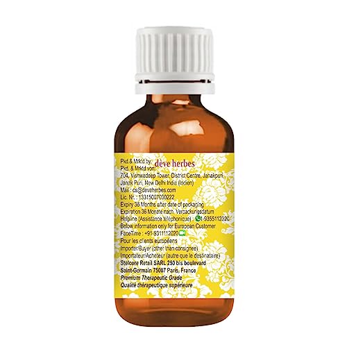 Deve Herbes Aceite de semilla de espinaca pura (Spinacia oleracea) 100% natural grado terapéutico prensado en frío 30ml (1.01 oz)