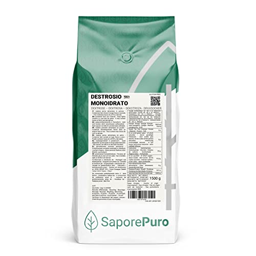 DEXTROSA EN POLVO - Ideal para helados y sorbetes - 1,5 KG