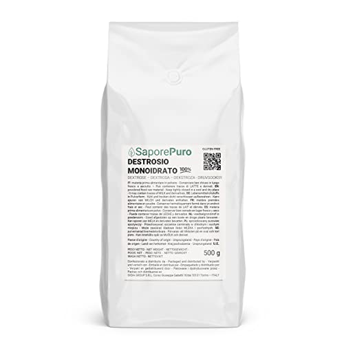 DEXTROSA EN POLVO - Ideal para helados y sorbetes - 500 g