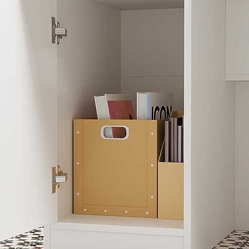 DEZAGCE Mueble recepción, Mostrador de recepción, Mostrador de Tienda, Mostrador de Venta, con cajón para Teclado, Mueble de recepción, Blanco, MDF, 100cm X 120 cm X 50 cm