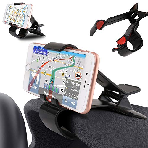 DFV mobile - Car GPS Navigation Dashboard Mobile Phone Holder Clip for GiONEE F100 (2016) - Black