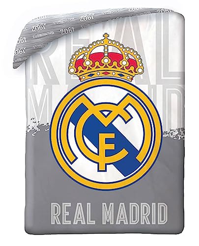 Dhestia Home - Colcha Bouti de Verano Real Madrid 180X260 cm Cama 90 RM 1902 - Color ÚNICO, Talla Cama 90