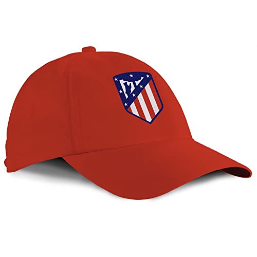 Dhestia Home - Gorra Atlético de Madrid para Niños de 4 A 10 Años - Color Rojo, Talla Talla Única