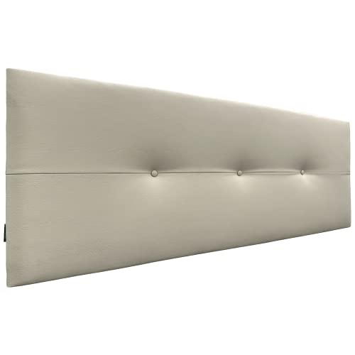 DHOME Cabecero de Polipiel o Tela AQUALINE Pro cabeceros Cabezal tapizado Cama Lujo (Polipiel Beige, 160cm (Camas 150/160))