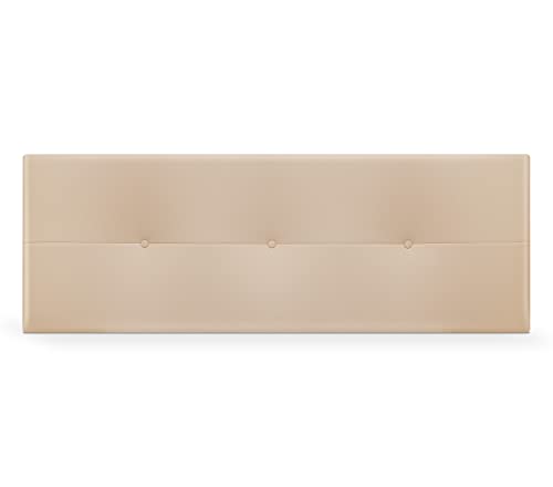 DHOME Cabecero de Polipiel o Tela AQUALINE Pro cabeceros Cabezal tapizado Cama Lujo (Polipiel Beige, 160cm (Camas 150/160))