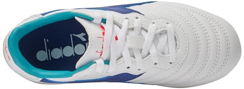 Diadora Brasil 2 R LPU Jr, Zapatillas de fútbol, White Navy, 34 EU