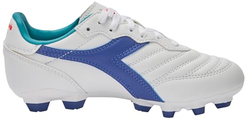 Diadora Brasil 2 R LPU Jr, Zapatillas de fútbol, White Navy, 34 EU