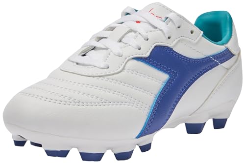 Diadora Brasil 2 R LPU Jr, Zapatillas de fútbol, White Navy, 34 EU