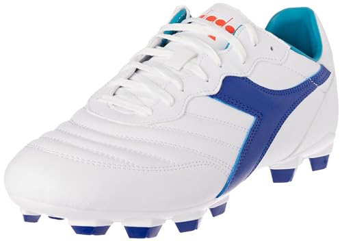 Diadora Brasil 2 R LPU, Zapatillas de fútbol Hombre, White Navy, 40 EU