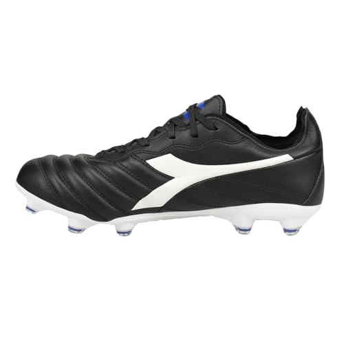 Diadora Brasil Elite 2 LT LP12 - Zapato de fútbol para suelo firme, ultra suave, resistente al agua, parte superior de piel de becerro de grano completo, forro de tela no elástica, forro de talón de