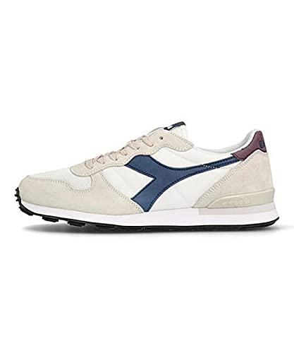 Diadora Camaro, Zapatillas Bajas Unisex Adulto, Blanco Blue Estate White, 45.5 EU