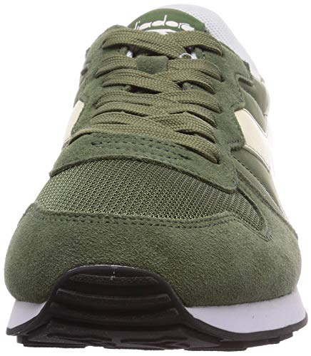 Diadora Camaro, Zapatillas Bajas Unisex Adulto, C6307 Olivine Silencioso Blanco, 43 EU