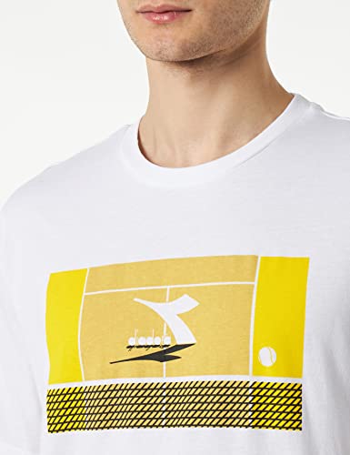 Diadora Camiseta SS Match Point, Optical White, L Hombres