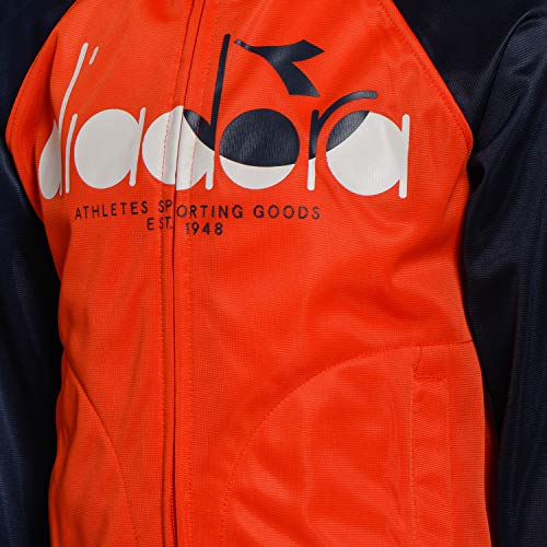 Diadora Chándal para niño con cremallera JU.FZ Suit 5 bolas 102175293 (45019 Red Medlar, XL)