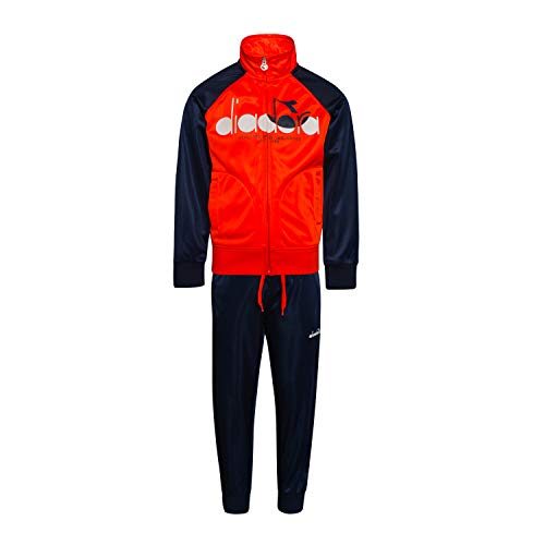 Diadora Chándal para niño con cremallera JU.FZ Suit 5 bolas 102175293 (45019 Red Medlar, XL)