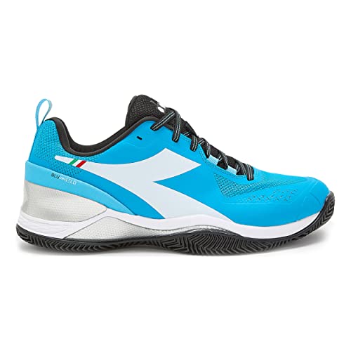 Diadora Hombres Blushield Torneo Clay Zapatillas De Tenis Zapatilla Tierra Batida Azul Claro - Blanco 40,5