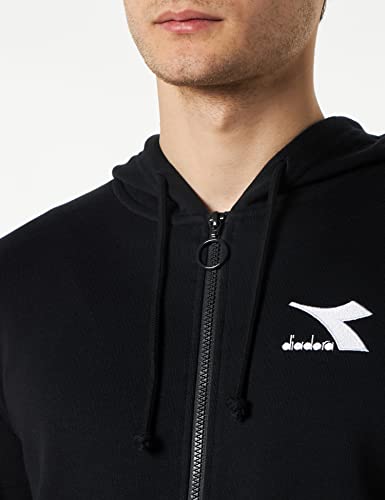 Diadora Hoodie FZ Core, Negro, L Hombres