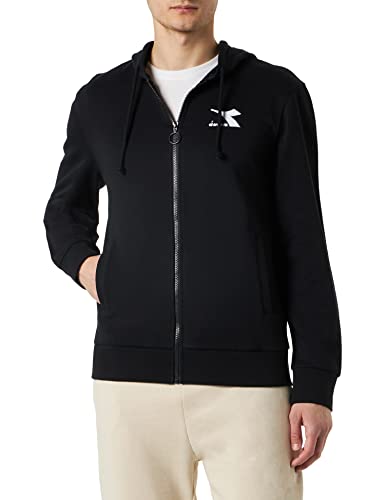 Diadora Hoodie FZ Core, Negro, L Hombres