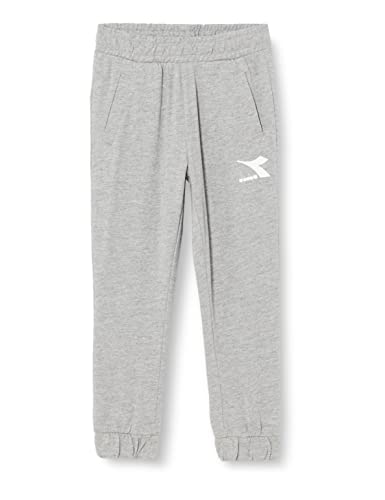 Diadora JU.Pants Cuff, Light Middle Gray Melange, XS Niños y niños