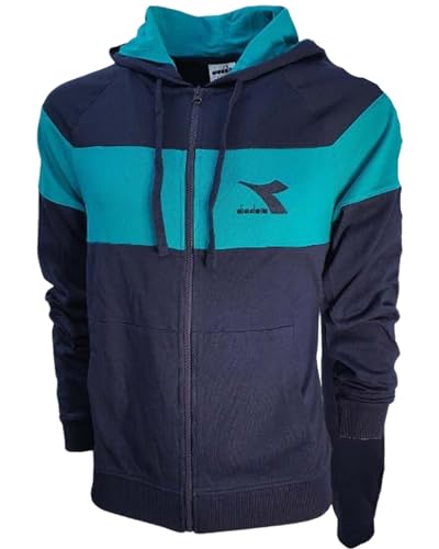 Diadora TRACKSUIT HD FZ CORE TUTO HOMBRE SUDADERA ALGODÓN PRIMAVERA COMPLET 102.179371, turquesa, L