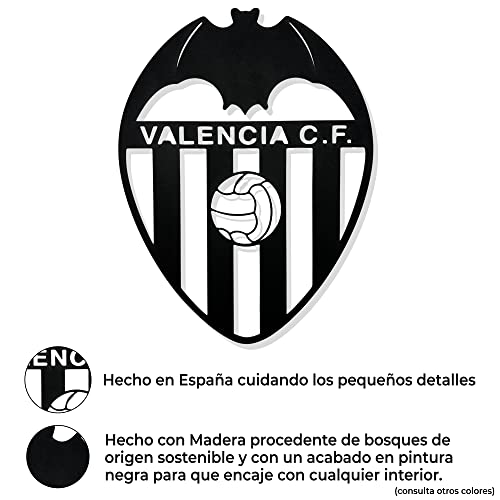 DIGIDU | Cuadro Escudo Futbol Valencia, Decoración Hogar, Decoración Habitación, Decoración Salón Moderno, Futbol, Regalo Futbol, Regalo Entrenador, Regalo Original (Valencia)