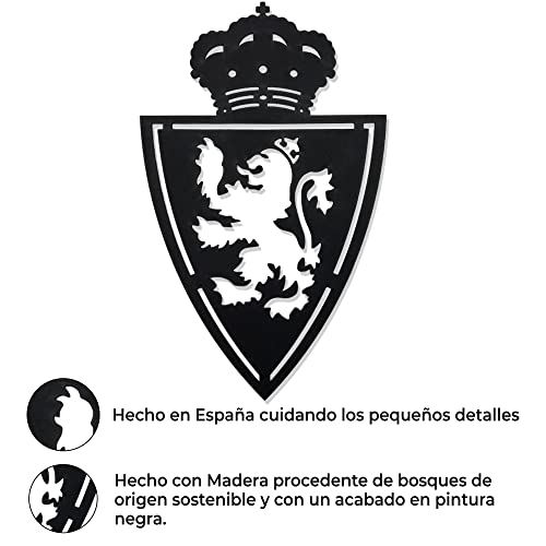 DIGIDU | Cuadro Escudo Futbol Zaragoza, Decoración Hogar, Decoración Habitación, Decoración Salón Moderno, Futbol, Regalo Futbol, Regalo Entrenador, Regalo Original