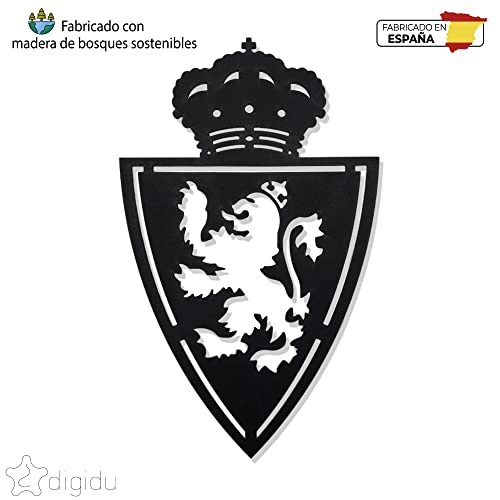 DIGIDU | Cuadro Escudo Futbol Zaragoza, Decoración Hogar, Decoración Habitación, Decoración Salón Moderno, Futbol, Regalo Futbol, Regalo Entrenador, Regalo Original