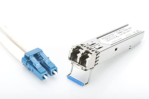 Digitus DN-81001 red modulo transceptor 1000 Mbit/s mini-GBIC Fibra óptica 1310 nm - Transceptor de red (1000 Mbit/s, mini-GBIC, SFP, IEEE 802.3z, Fibra óptica, 1310 nm)