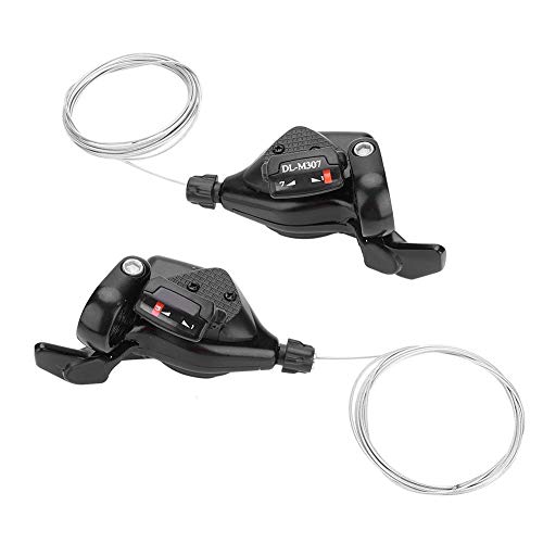 Dilwe Cambios de Velocidad de Bicicleta, 1 Par de Desviador de Cambio de 3x7 / 8/9 de Bicicleta Izquierda Derecha para Shimano(3 * 8 velocidades)