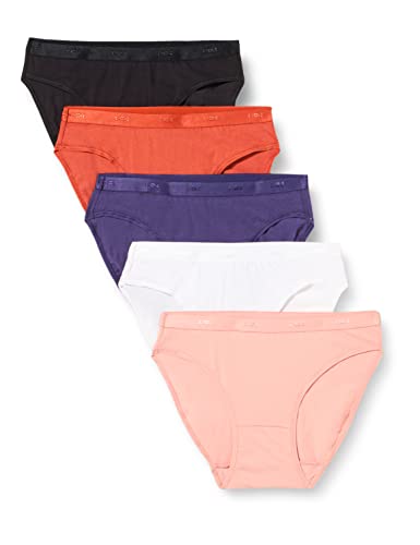 Dim Lote De 5 Slips De Algodón Les Pockets Mujer x5 Multicolor 40/42