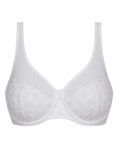 Dim Sujetador De Gran Capacidad Con Aros Generous Broderie Mujer x1 Blanco 105C