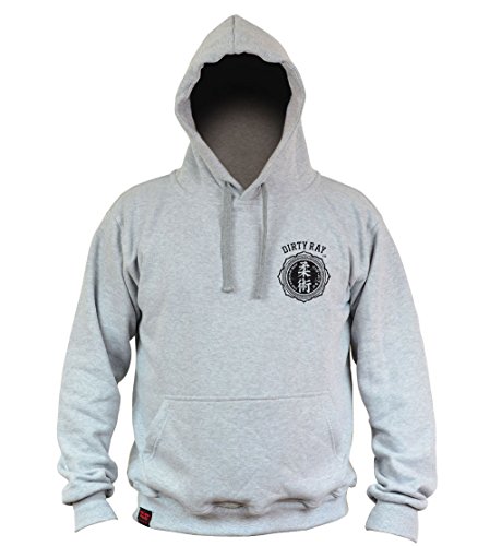 Dirty Ray Artes Marciales MMA Jiu-Jitsu sudadera hombre con capucha BDT2 (L)