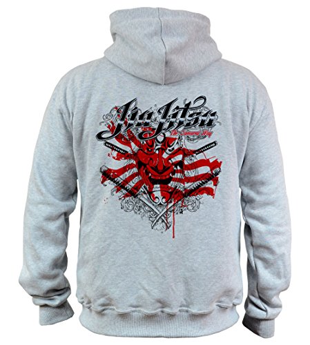 Dirty Ray Artes Marciales MMA Jiu-Jitsu sudadera hombre con capucha BDT2 (L)