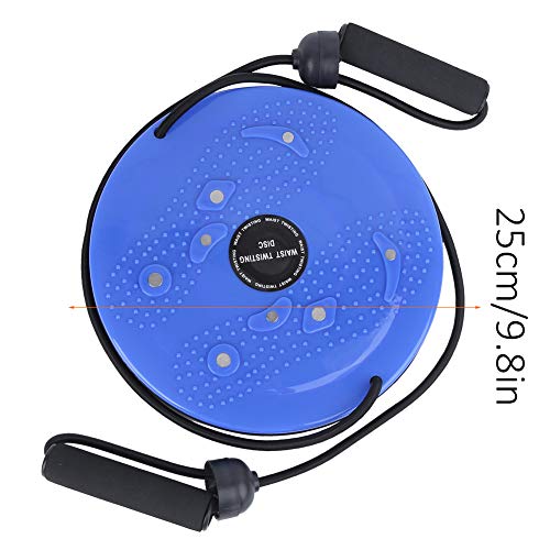 Disco de cintura giratorio magnético, disco de cintura giratorio magnético multifunción con cuerda de tracción Equipo de adelgazamiento de fitness doméstico 25cm