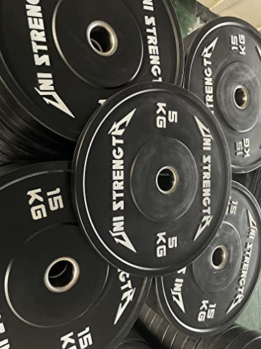 Discos Bumpers Olímpicos 50 mm 5 Kg x 2 | UNI STRENGTH (10 Kg)