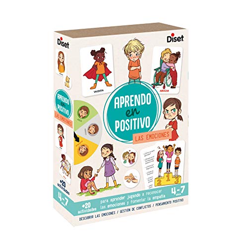 Diset - Aprendo en Positivo Yoga y Mindfulness, Juego Educativo a Partir de 3 años & Aprendo en Positivo Las Emociones, Juego Educativo a Partir de 4 años