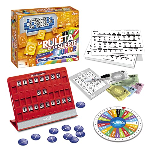 Diset Ruleta de la Suerte Junior Juego de mesa de 2 a 4 jugadores + 8 años en Español, multicolor (46207)